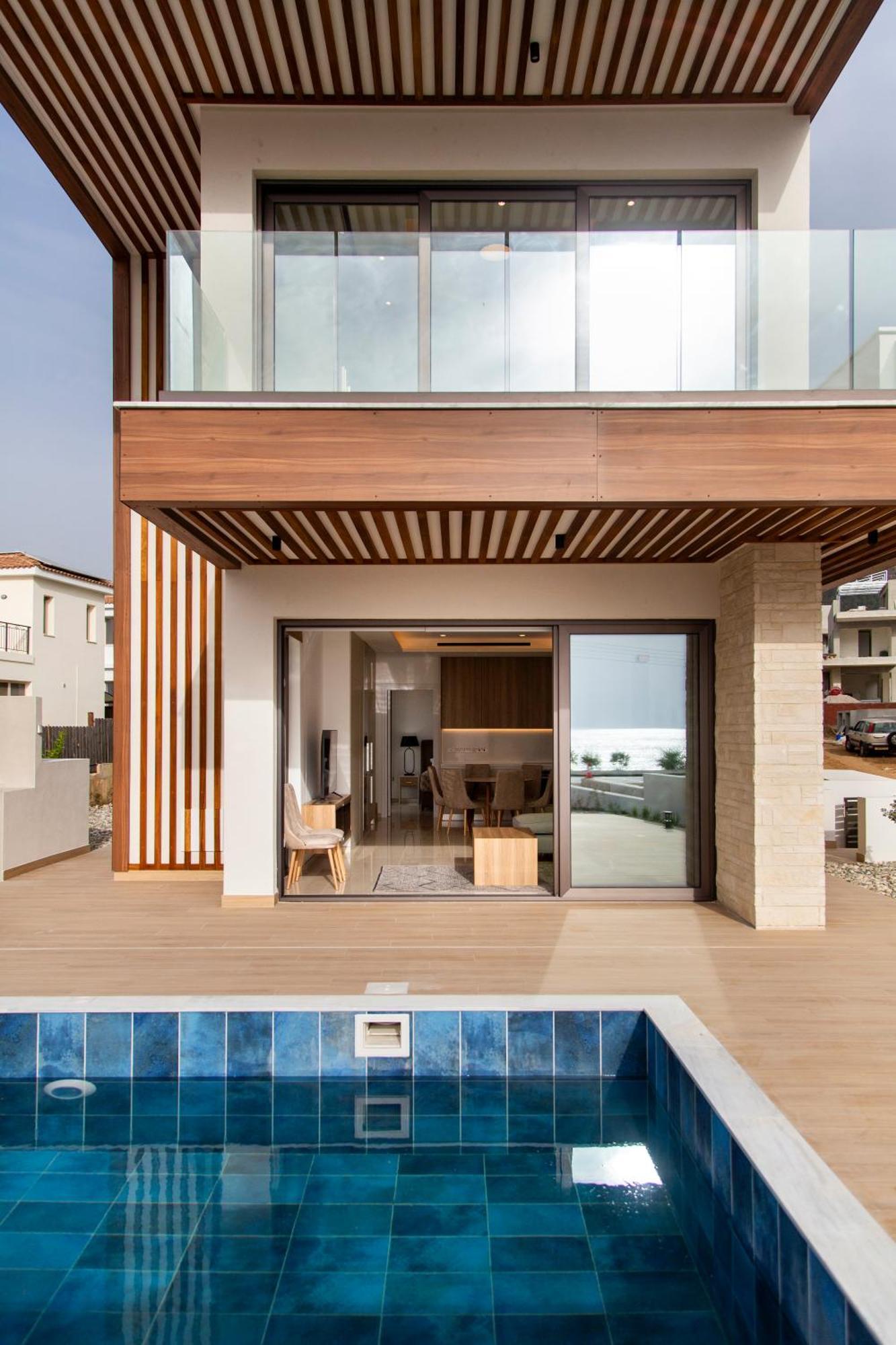 Santa Barbara Seafront Villas W Jacuzzi Pool Pafos Exterior foto